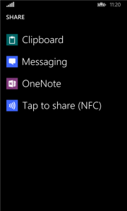 Share targets